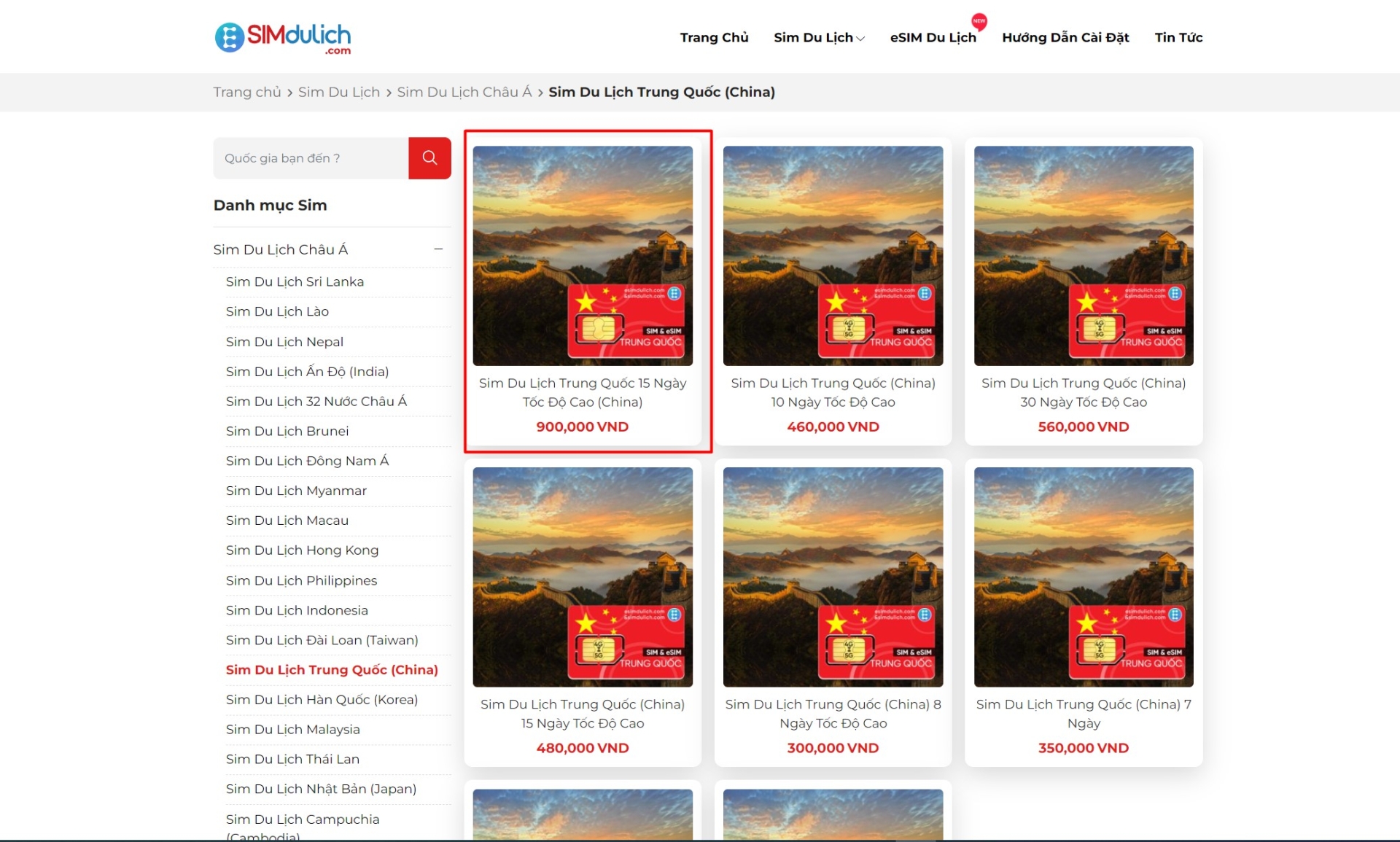 lựa chọn sim du lịch esim du lịch