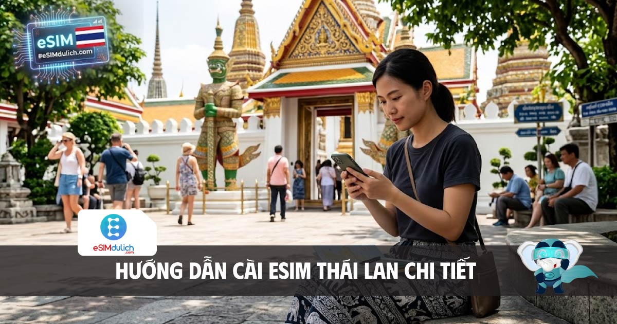 hướng dẫn cài esim thái lan chi tiết