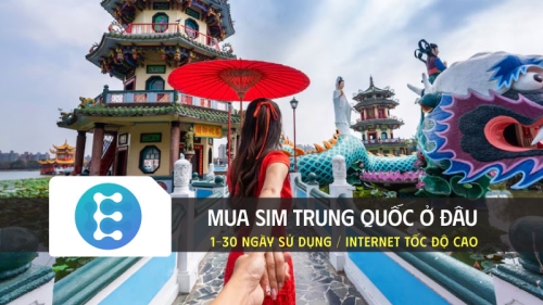 Mua sim Trung Quốc ở đâu giá tốt cho du khách quốc tế